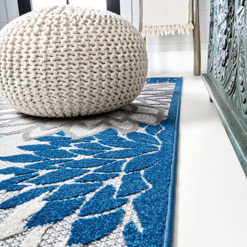 Minori Floral High-low Area Rug